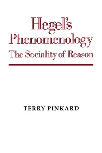 Hegel phenomenology the - hegel's,