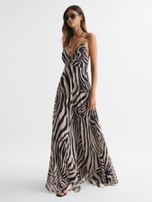 REISS Womens Vida Zebra Print