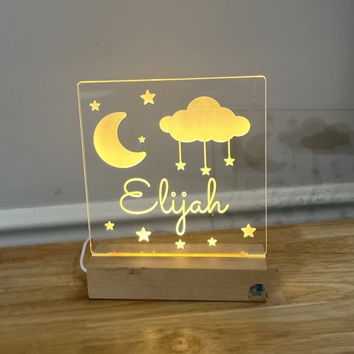 Led light wood - light, up