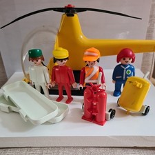  1970s Playmobil Vintage 3247 Helicopter Rescue. incomplete 