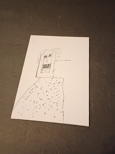 Buckethead art 5x7 - 5x7, canvas
