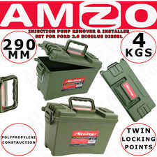 Neilsen 12" Airsoft Lockable Ammo Crate Waterproof Storage Tool Box - Green