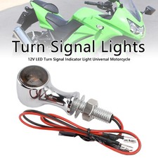 12V LED Turn Signal Indicator Light 8mm Universal Motorcycle For Suzuki Chrome