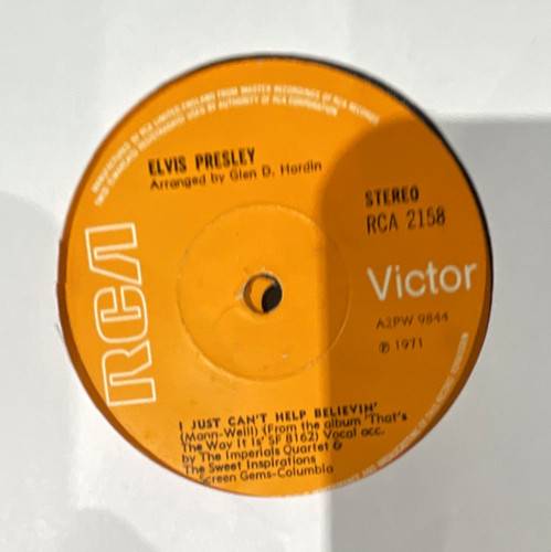 Elvis presley just can t - elvis, i