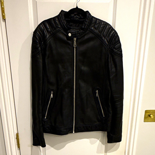 Zara man black leather - man,