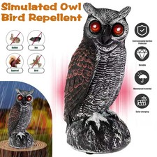 Solar Owl Decoy Deterrent Bird