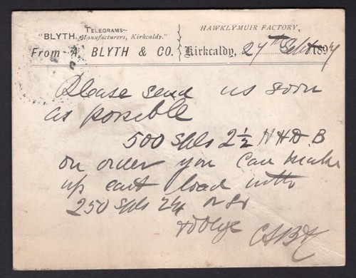 1897 card from blyth - ps,