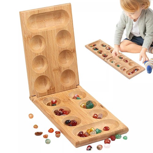 Mancala solid wooden board - mancala,