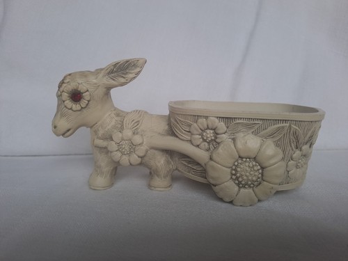 Vintage donkey with cart - vintage,