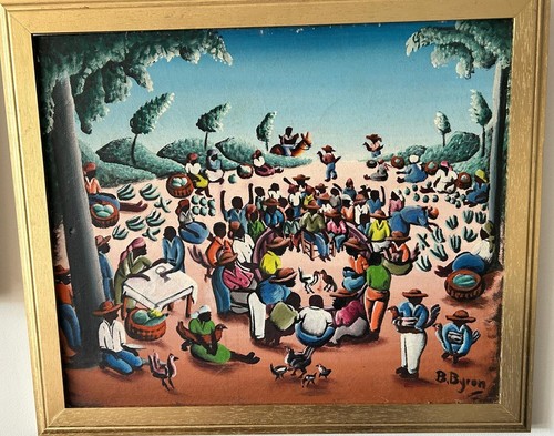 Haitian art bourmond byron - by,