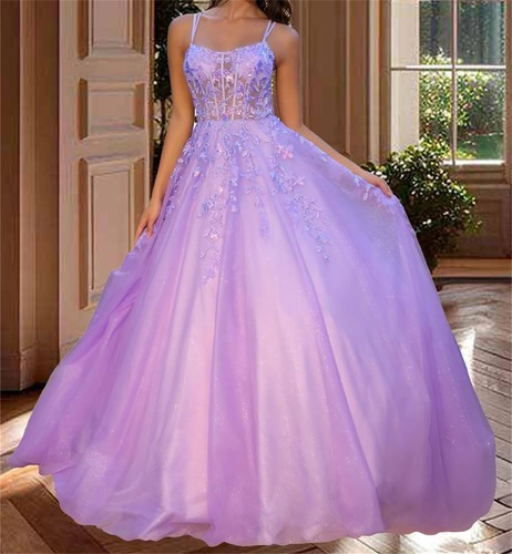 Lace applique tulle - lace, a-line