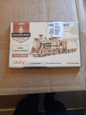 WOODEN SELF-ASSEMBLY MODEL 1860s  STEAM ENGINE AND TENDER KIT