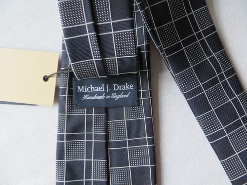 Drakes blue square - blue, silk
