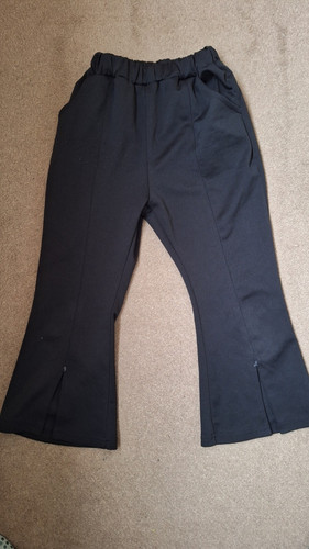 Black cropped flare - cropped, leggings
