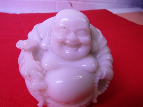 Laughing buddha white statue - white, 7