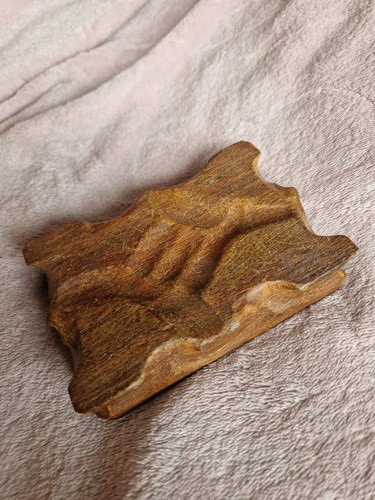 Hand carved wood ornament - carved,