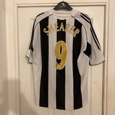 Vintage Newcastle United 2005  Home Original Football Shirt Adidas L Shearer