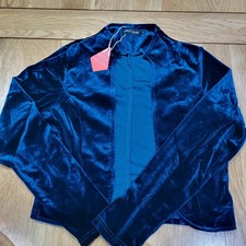 Blue Velvet Bolero Jacket –