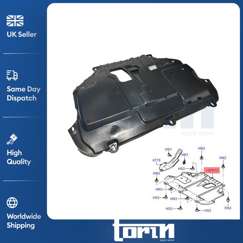 Engine cover undertray shield - engine,