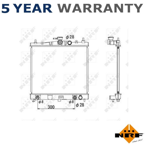 Nrf radiator fits nissan micra - radiator,
