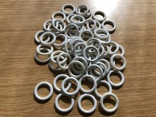 White Plastic Roman Blind / Austrian Blind / Curtain Rings 18-20mmOD