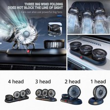 Portable 1-4 Head Fan 360°