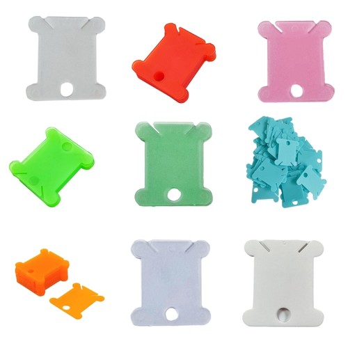 50pcs plastic floss bobbins - plastic,