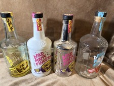 4 EMPTY RUM BOTTLES DEAD MAN'S