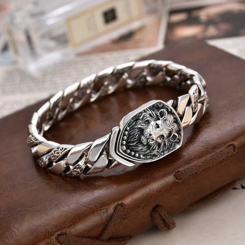 Vintage tibetan silver lion - vintage,