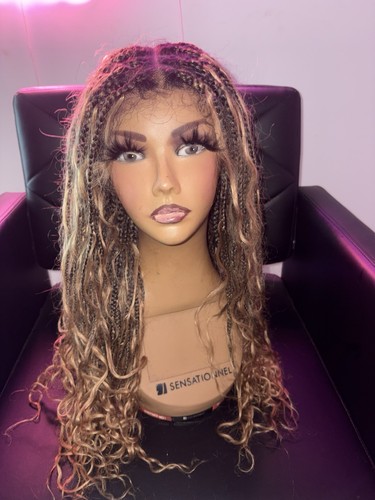 Full lace boho braided - braided, wig