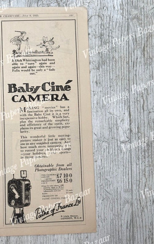 Baby cine camera pathe - pathe, france