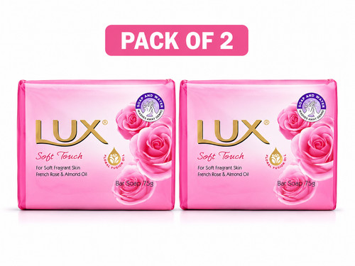 Lux soft touch bar soap - 2x, 80g