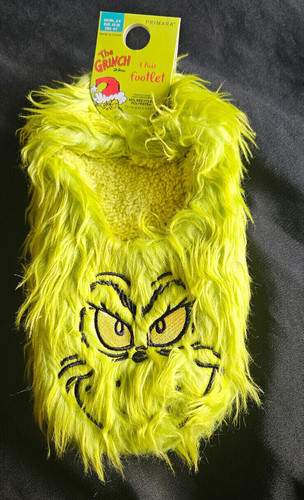 Grinch footlet slipper - grinch,