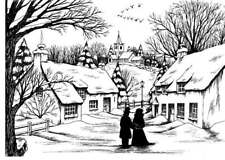 Rubber Stamp On A Winter's Day Scene