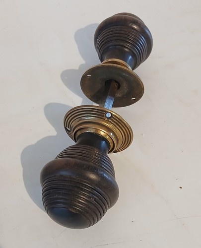 Victorian ebony brass beehive - victorian,