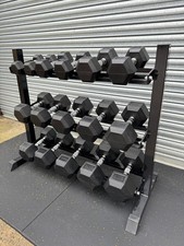 2.5-20kg Rubber Hex Dumbbell