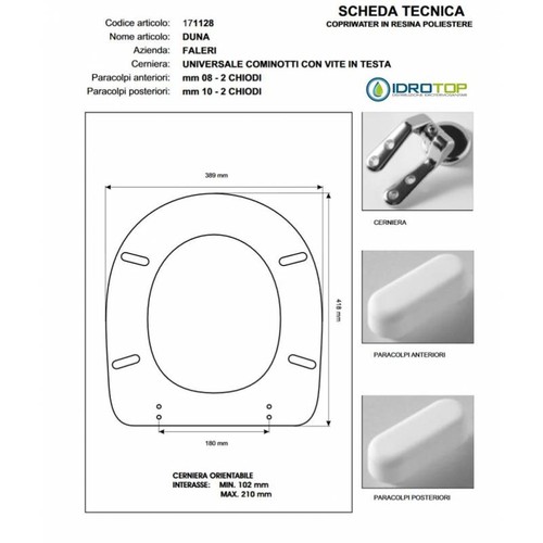 Duna champagne toilet seat - champagne,