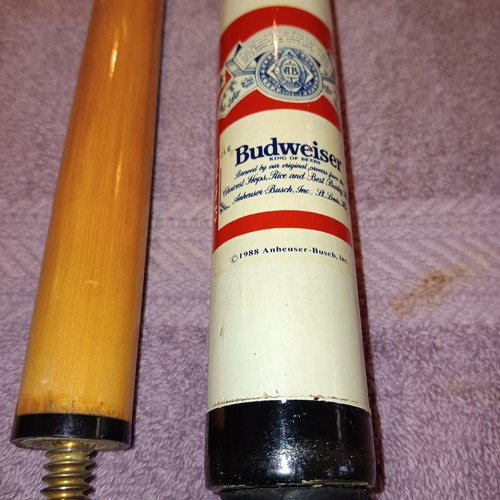 Vintage budweiser pool - pool, stick