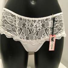 White Lace Brazilian Thong