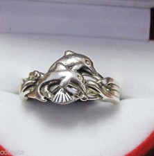  DOLPHIN PUZZLE RING .925
