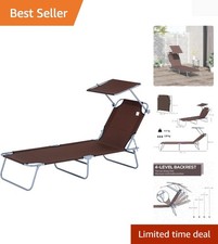 4-Level Reclining Sun Lounger