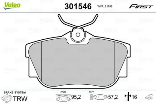 Rear disc brake pad - rear,