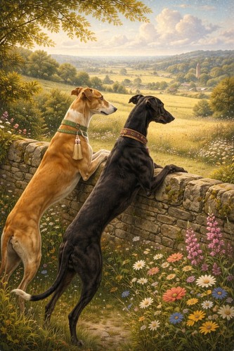 Greyhound lurcher - greyhound,