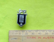 1960s Rolls Royce (British) enamel badge Lapel pin car automobile