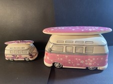 Pink camper van ceramic - pink,