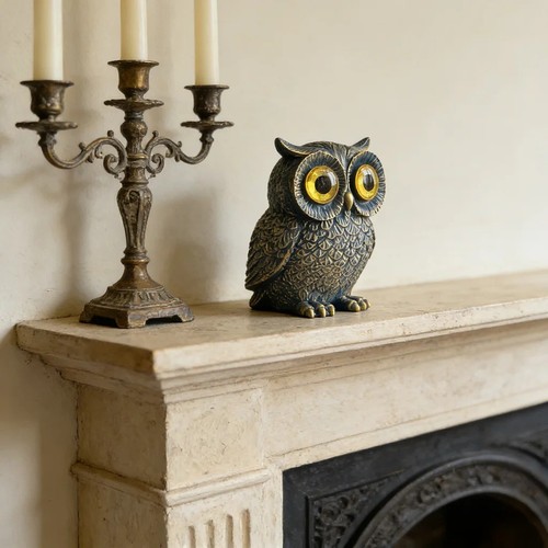 Cute owl statue decorative - owl,