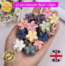 5x Small Hair Clip Flower Hair