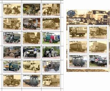 Stamp sheet+block Latil Car