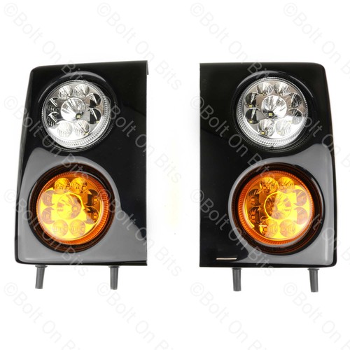 Rdx led front light lamp - front, black