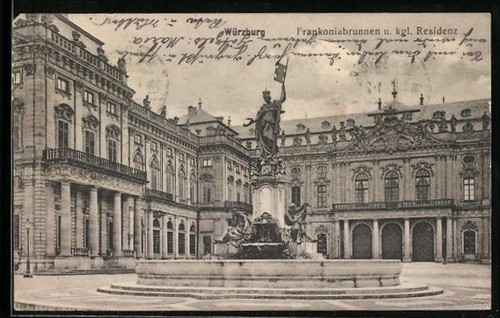 Würzburg franconia fountain - würzburg,,